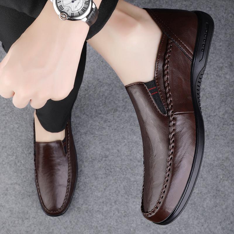Hot Sale Men's Loafers Genuine Leather Men Casual Shoes Soft Classic Men Shoes Wedding All-match Male Comfortable Business Shoe