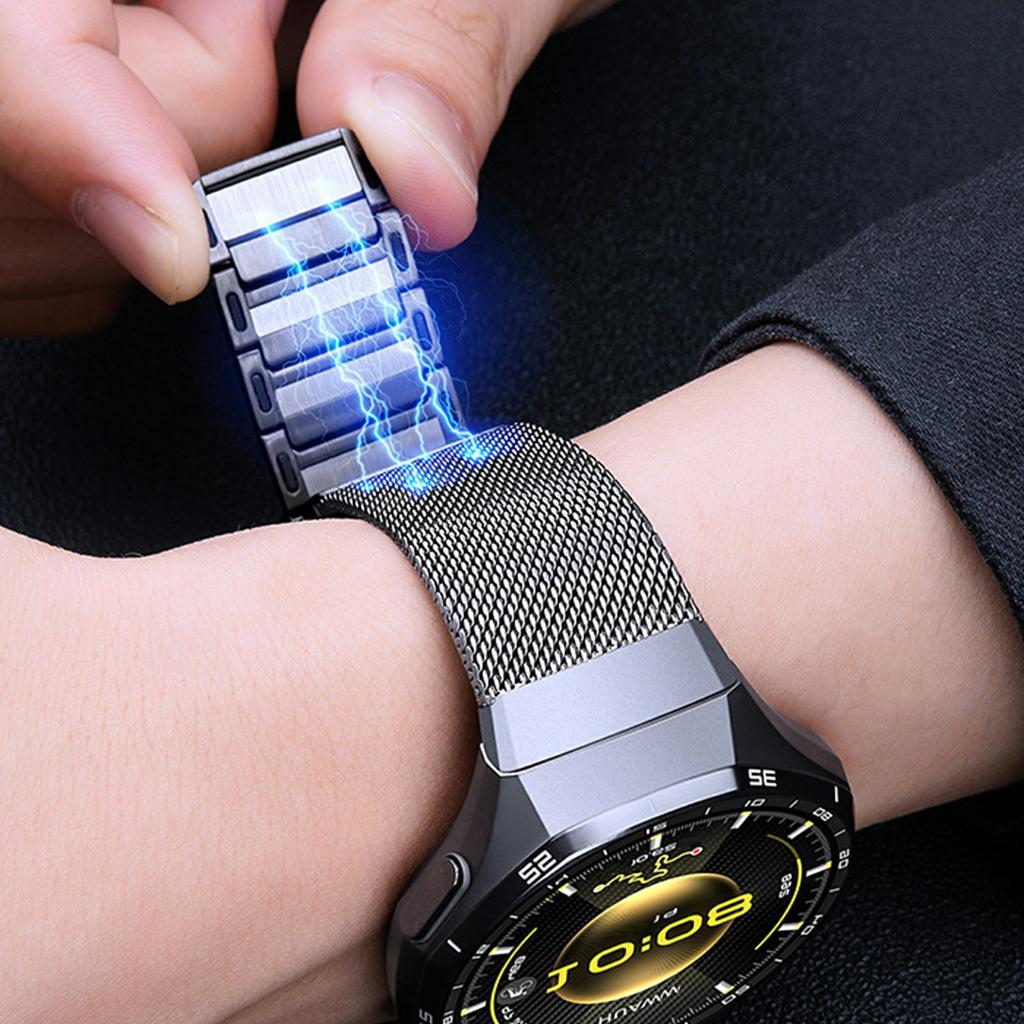 Clips magnetic Bandă metalică pentru Huawei Watch GT 6 Pro 46mm Curea de ceas din oțel inoxidabil Interfață fără cusături