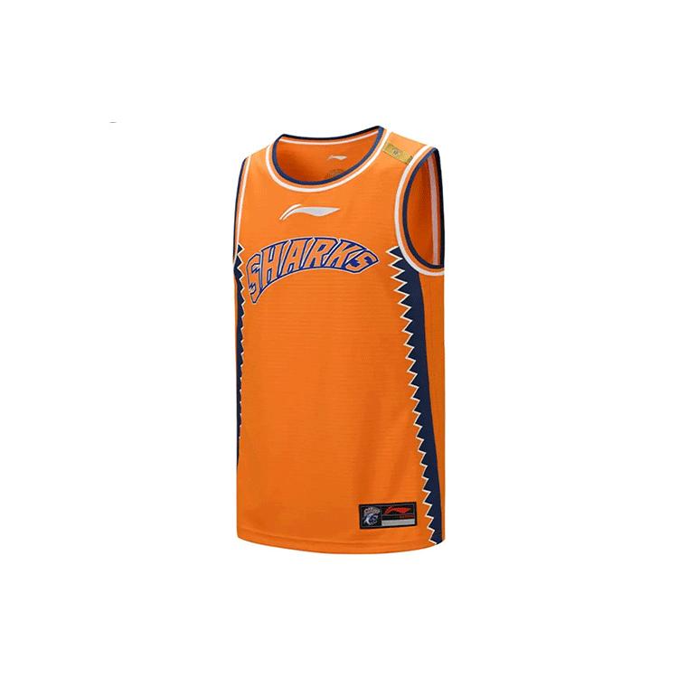 Li Ning CBA Collection Basketball Jersey Men's Sun Orange AAYQ397-2