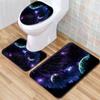 Star Bathroom Floor Mat Toilet Three-Piece Set
