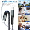 DFLASHS 3-Pack 3FT 60W Type C to Type C Nylon Braided USB C Fast Charging Cable for S23 Ultra/A14/S23/A54, iPhone 16/Pro Max, iPhone 15/Pro Max,