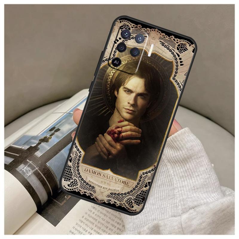 Damon Salvatore Vampire Diaries Case For Oppo A17 A57 A77 A40 A78 A54 A74 A94 A76 A16 A96 A18 A60 A80 A38 A58 A98 A15 A5 Pro