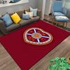 Area Rug Heart of Midlothian FC 1874 Crest Maroon Soccer Carpet Office Decor Gift for Men