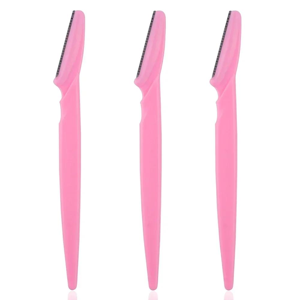 3/10 Stück Augenbrauen-Epilation Haarentfernung Cutter Sicherheitsmesser Make-up Schaber Augenbrauen-Trimmer Klinge Damen Gesichtsrasierer Tragbar