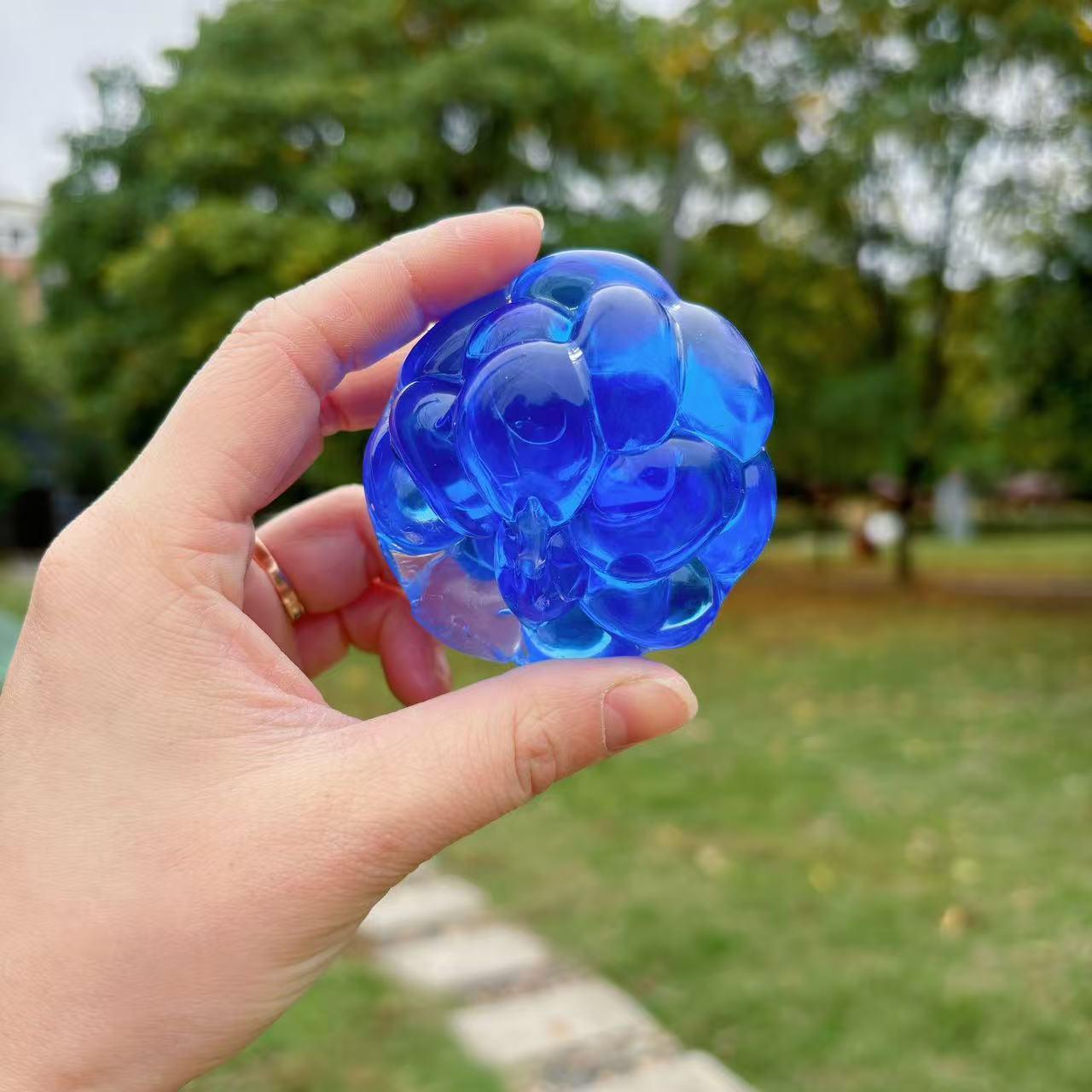 

Super Fun Transparent Gemstone Squishy Ball - Malleable Decompression Squeeze Toy Gift.