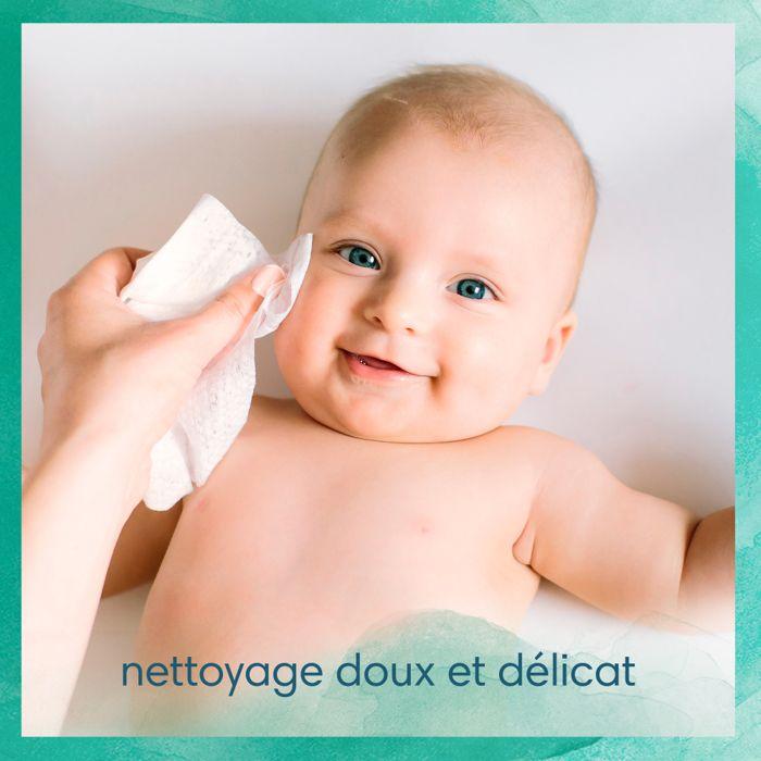 Pampers Lingettes Bébé Aqua Harmonie 720 Lingettes (Lot De 15 X 48)sans Parfum Ni Alcool 99% D'eau Et Des Fibres D'origine Végétale
