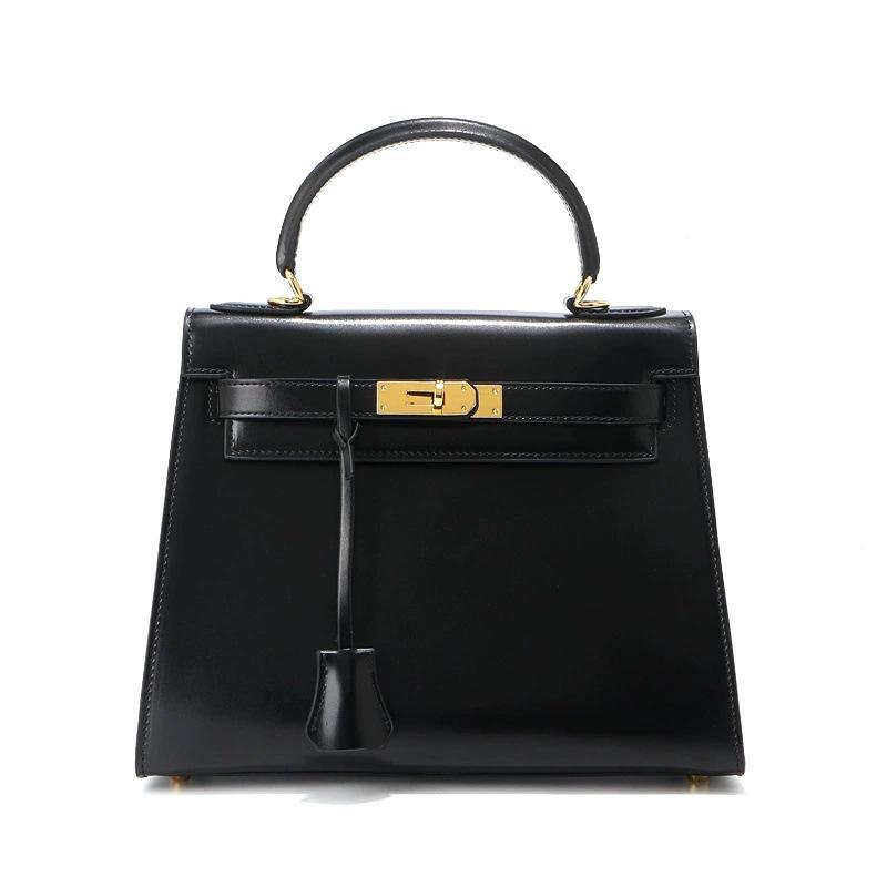 

Genuine Leather Women s High-End Kelly Handbag - Large Capacity, Autumn/Winter Hot-Selling Mommy Bag, Korean Niche. 28x12x21cm