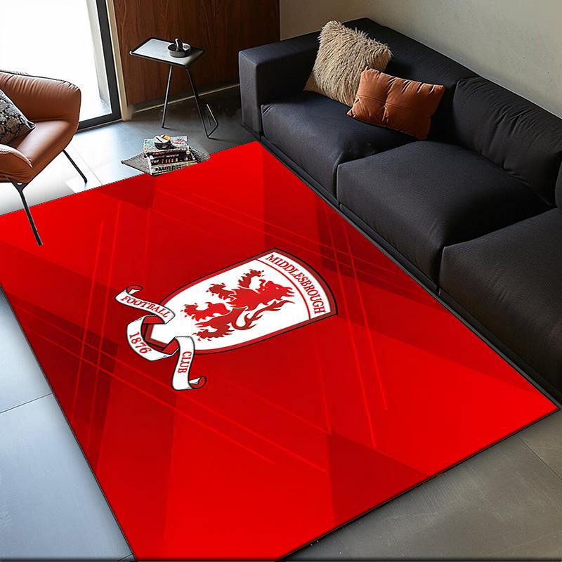 1PC rug Middlesbrough Football Club Crest Carpet, Chair Rug,Area Rug for Office Bedroom living rooms bedroom, Doormat decor Christmas fan gifts