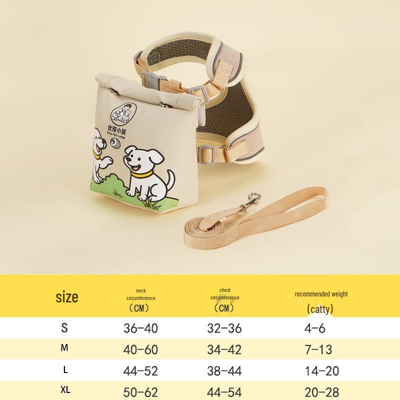 Reflective Vest-Style Pet Harness and Leash Combo