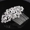 Vintage Hair Comb with Rhinestone Wedding Elegant Alloy Comb Barrette for Thick Curly Hair Styling