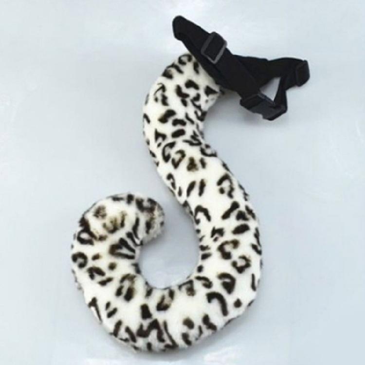 Leopard Costume Accessories Set Leopard Ear Headband,Tail Halloween Cosplay Prop
