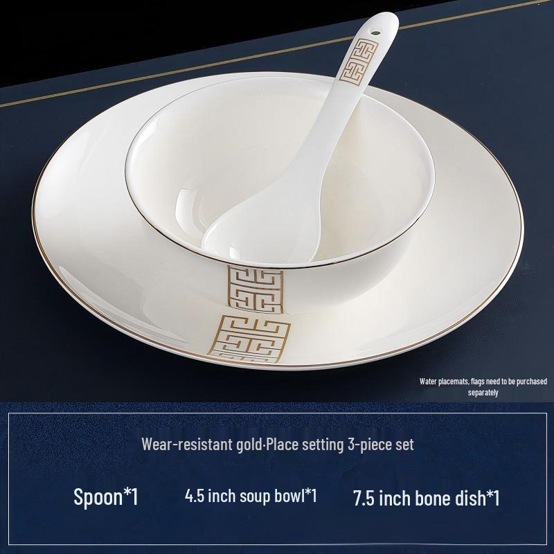 Набор столовой посуды Abay из костяного фарфора