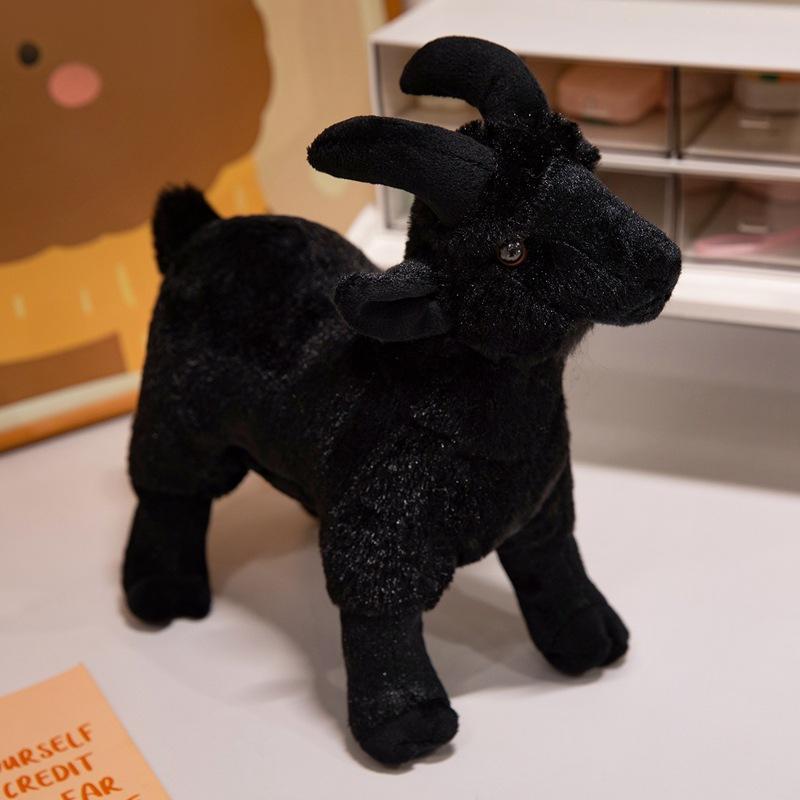 Cartoon Simulation Goat Doll Plush Toy White Little Sheep Doll Children Soothing Rag Doll Birthday Gift