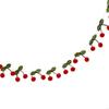 62KD Versatile Cherry Felt Balls String Craft Supply Create Magical Atmospheres