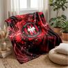 Eintracht Frankfurt Football Print Flannel Blanket, Soft Warm Lightweight Throw Blanket for Sofa Bed Camping