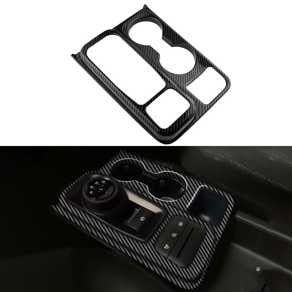 

Gear Shift Panel Trim Decor Sticker for Ford Maverick Pickup 2025-2025 LHD Central Control Cup Holder Cover ABS Carbon Fiber Acc