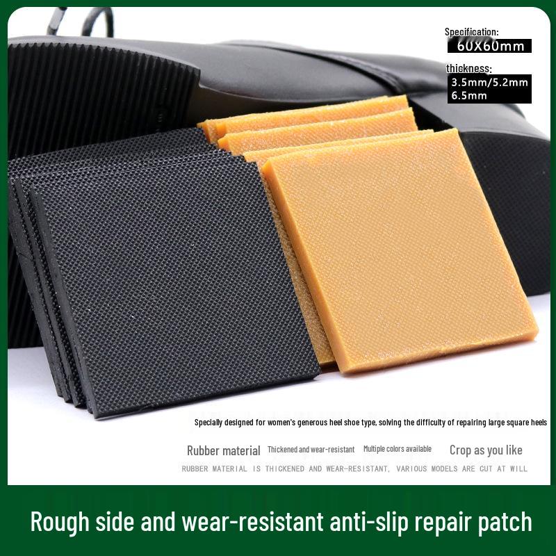 Pepper Oak High Heel Replacement Rubber Non-Slip Sound-Dampening Shoe Heel Repair Parts