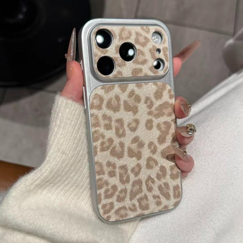 Luxury Seconds Change 17 Leopard Print Phone Case For 13 14 15 16 17 Pro Max Shockproof Bumber Cases Cover