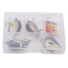 5PCS with Triple Hook Fish Crankbaits ABS Fishing Lures Durable Topwater Lures  Bass Fishing