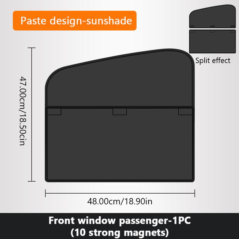 SEAMETAL Magnetic Car Window Sunshade Detachable Spliced Side Window Curtain Car Glass Sun Protection Curtain Shade