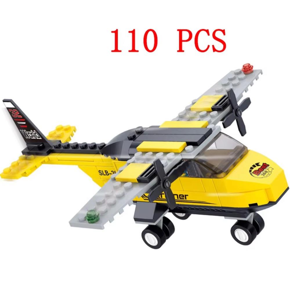 City Airplane International Passenger Plane Flight Model Building Blocks Airport Airlines Station Bricks Sets Kids Toy Technical