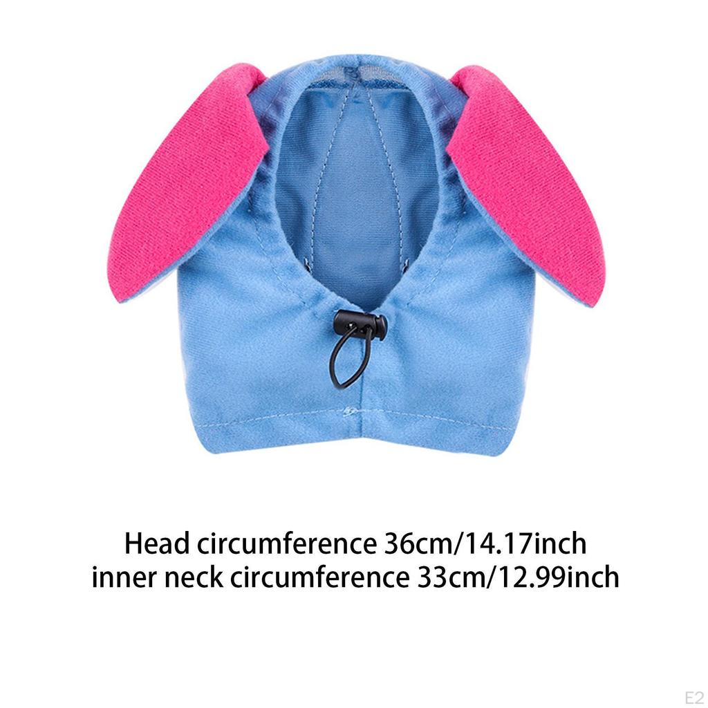 Cute Dog Costume Hat Party Cap Dress up Winter Warm Head Wrap Small Pet Headwear for Photo Props