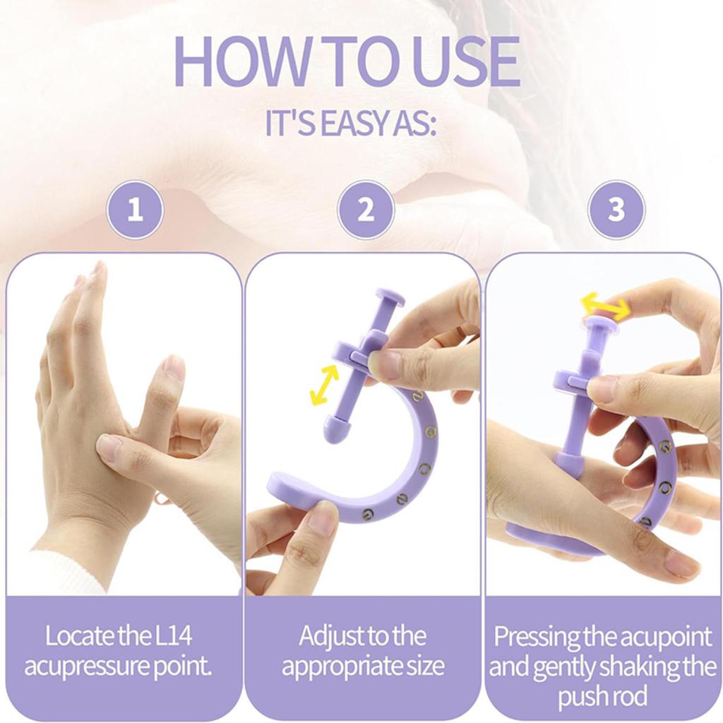 Finger Joint Hand Feet Massager Wearable Acupressure Massager Headache Relief Tension Relief Relieving Head Pain
