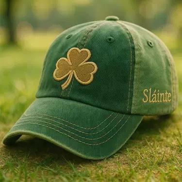 

2026 new clover pattern soft top breathable quick drying cap women s tide outdoor sunscreen baseball cap men s hat Adjustable (55-60cm)