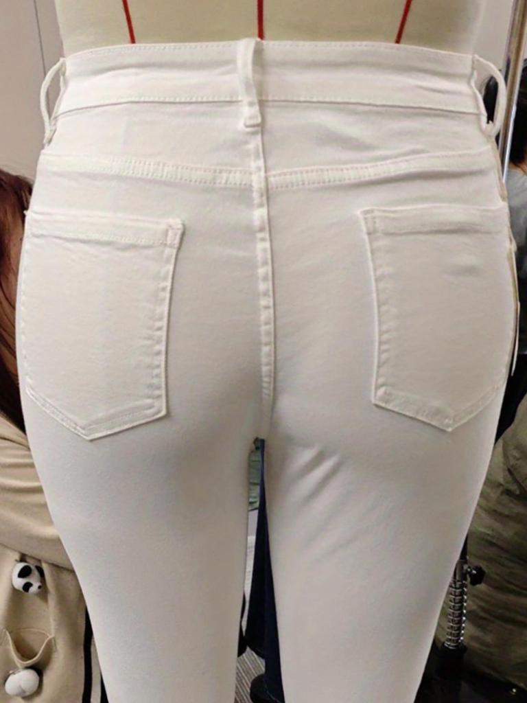 Women's High Stretch Black and White Skinny Denim Jeans - Plus Size
