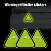 1/2 st Bil PVC Fluorescerande Grön Bagageutrymme Reflekterande Varning Fara Klistermärke För Lacetti Cobalt Trax Cruze Epica Aveo Volt