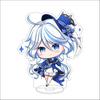 10CM Anime Genshin Impact Figure Stand Model Furina de Fontaine Cute Desk Decor Standing Sign Gifts