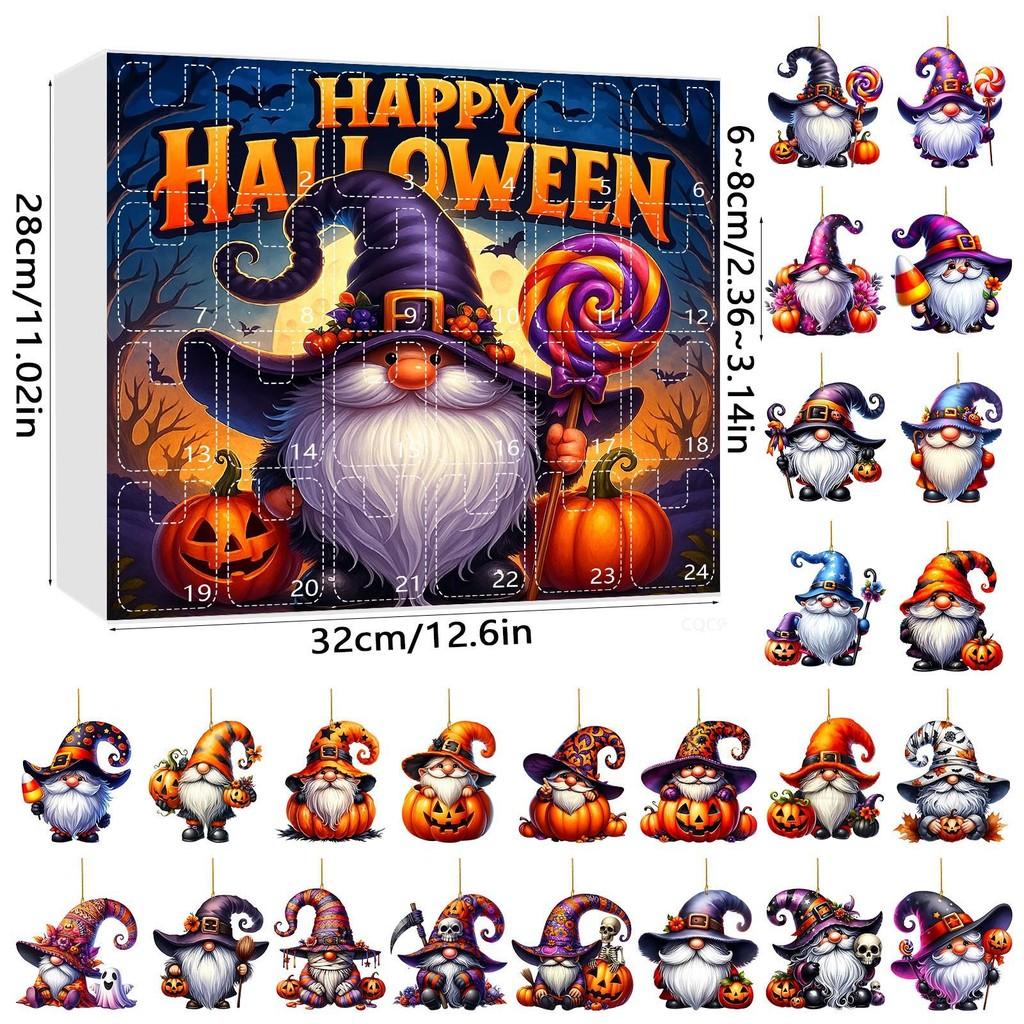 Halloween Dwarf Acrylic Hanging Decor Set With 24 Pieces For Party Celebration And Festive Atmosphere