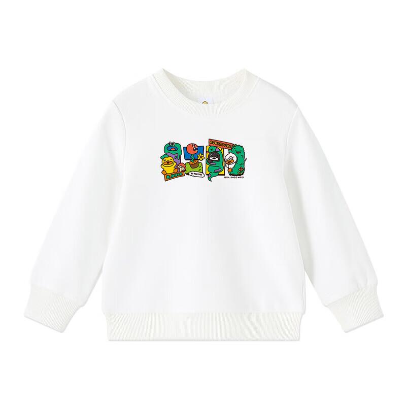 B.Duck Children s Cartoon Round Neck Long Sleeve Sweatshirt 110