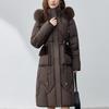 Sleeves Detachable Fashion Woman Parkas Winter Long Coats Hooded Faux Fur Collar Thick Warm Overcoat Women's Jackets