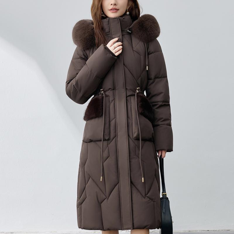 Sleeves Detachable Fashion Woman Parkas Winter Long Coats Hooded Faux Fur Collar Thick Warm Overcoat Women's Jackets