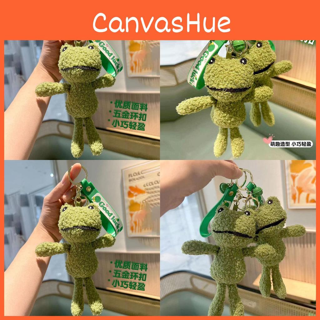 Adorable Cartoon Frog Plush Keychain Cute Key Accessory For Girls Bags