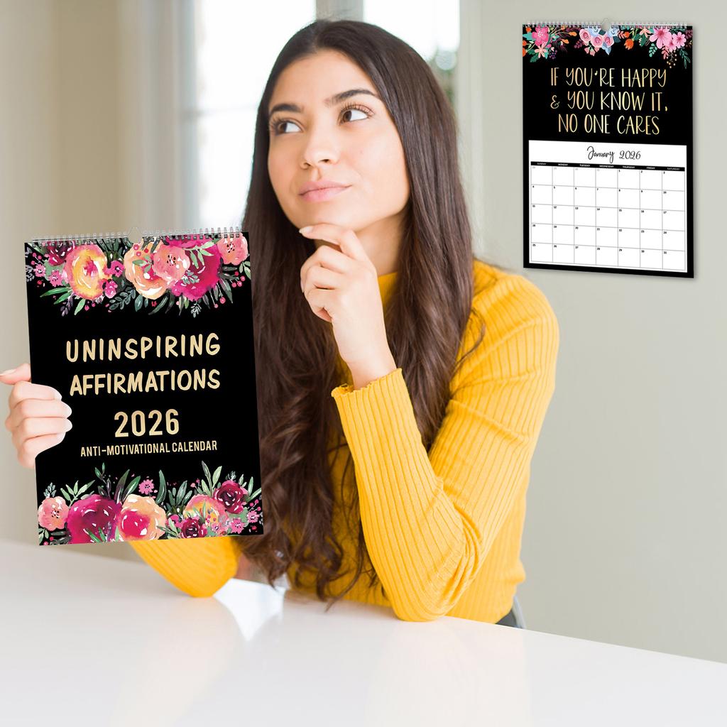 Self Affirmation Calendar, Female Power Creative Wall Calendar