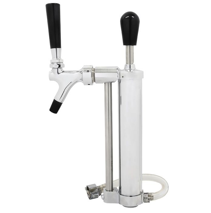 Pompe à bière - ICH-ZAPFE.DE - Pompe pique-nique - Tout métal - Sortie CO2 5/8" - Robinet à piston