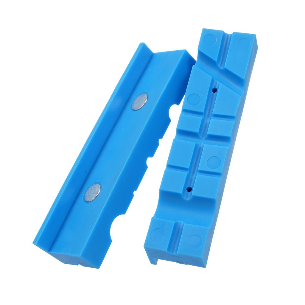 2 stk Magnetisk beskyttelseslist for skrustikkekjever, Sklisikre puter for skrustikkekjever, Myke kjever for benk
