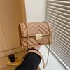 Fashionable Quilted Polyester Crossbody Bag For Women With Chic Street Style Design