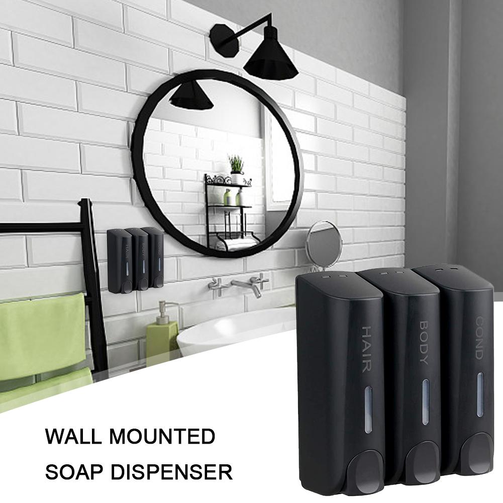 350ml Wall-Mounted Shower Head Soap Head Shower Gel Detergent Dispenser Bath Accessories Soap Pump Heat For Home Bathroom Access