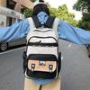 New Korean Style Travel Backpack Large Capacity Waterproof Student School Bag Multi-pockets Laptop Backpack Daily Use