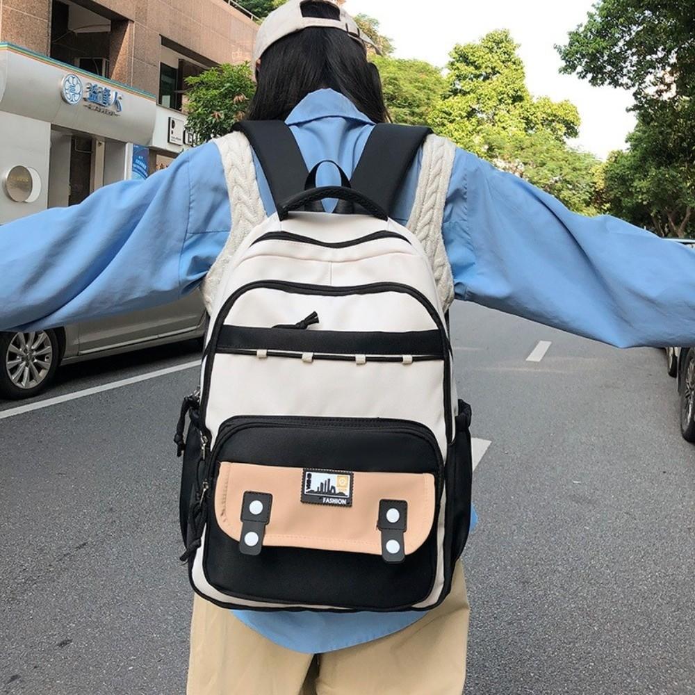 New Korean Style Travel Backpack Large Capacity Waterproof Student School Bag Multi-pockets Laptop Backpack Daily Use