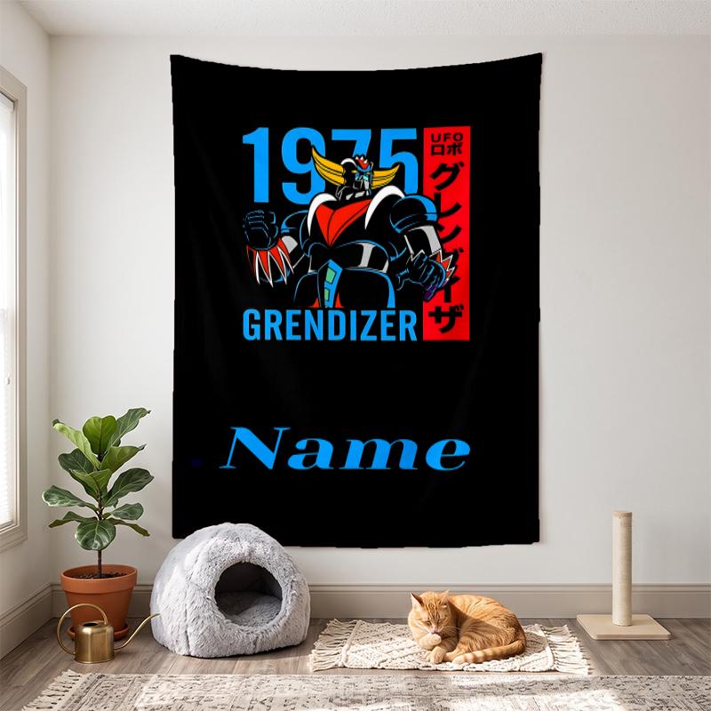 Mazinger (1) Customizable Name Decorative Wall Tapestry Ideal Choice for Wall Decor In Bedrooms Living Rooms Dorms and Home