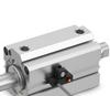Adjustable Stroke Pneumatic Thin Cylinder - Piston Rod Sizes: 16/20/25/32/40/63