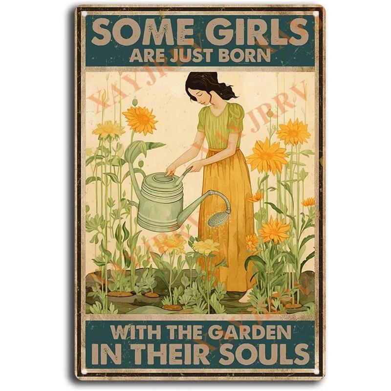 Gardening Because Murder is Wrong Vintage Metal Tin Signs Wall Decor for Home Garden Bars Cafe Clubs Retro Posters Plaque