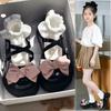 Children's Platform Shoes with bow2026New Autumn Large-toe Mary Jane Leather Shoes with Thick Soles In Lolita Style