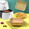 A Pack of 100 Square Parchment Paper Liners, Suitable for 9-Inch Air Fryers, Designed for 5 to 8-Liter Air Fryers