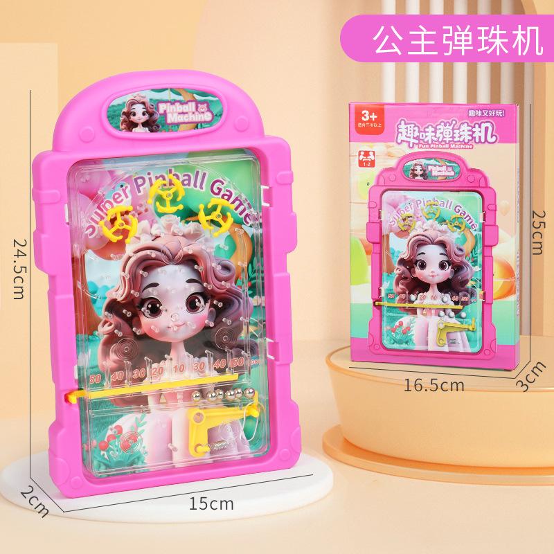 Puzzle Cartoon Doppelseitige Pachinko-Scheibe Handheld Pachinko-Spielmaschine Labyrinth Laufende Kugeln Spur Süßigkeiten Spielzeug