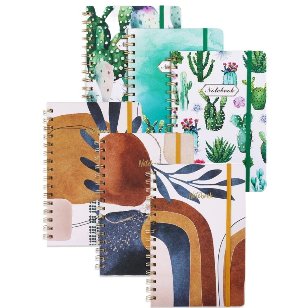 

160 Pages Spiral Notebook 6 x 8.5 Thick Paper Notebook Ruled Journal Notebooks